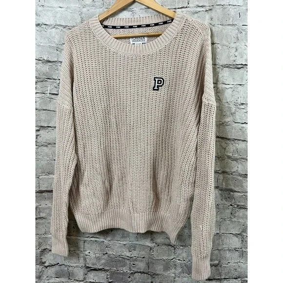 Victoria's secret online pink boyfriend sweater